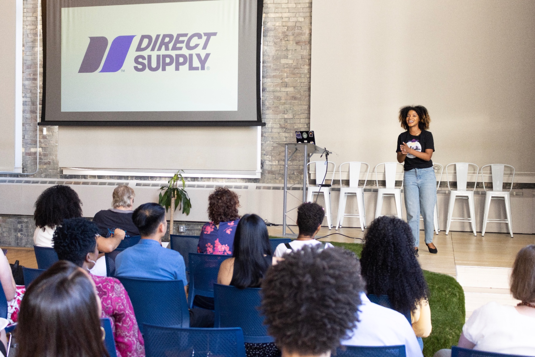 Speaker with Direct Supply slide