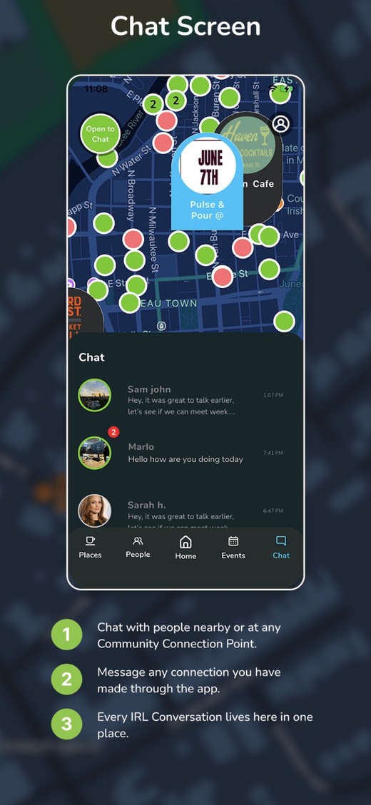 Sit By Me Chat Screen